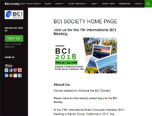Tablet Screenshot of bcisociety.org